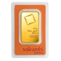 Złota Sztabka 50g Valcambi